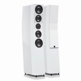 SVS Ultra Evolution 3 Way Tower Speakers with Quad 5.5 Inch Woofers - Pair (Piano Gloss White)