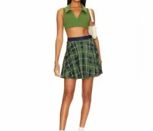 Tennis Skort In Court Green