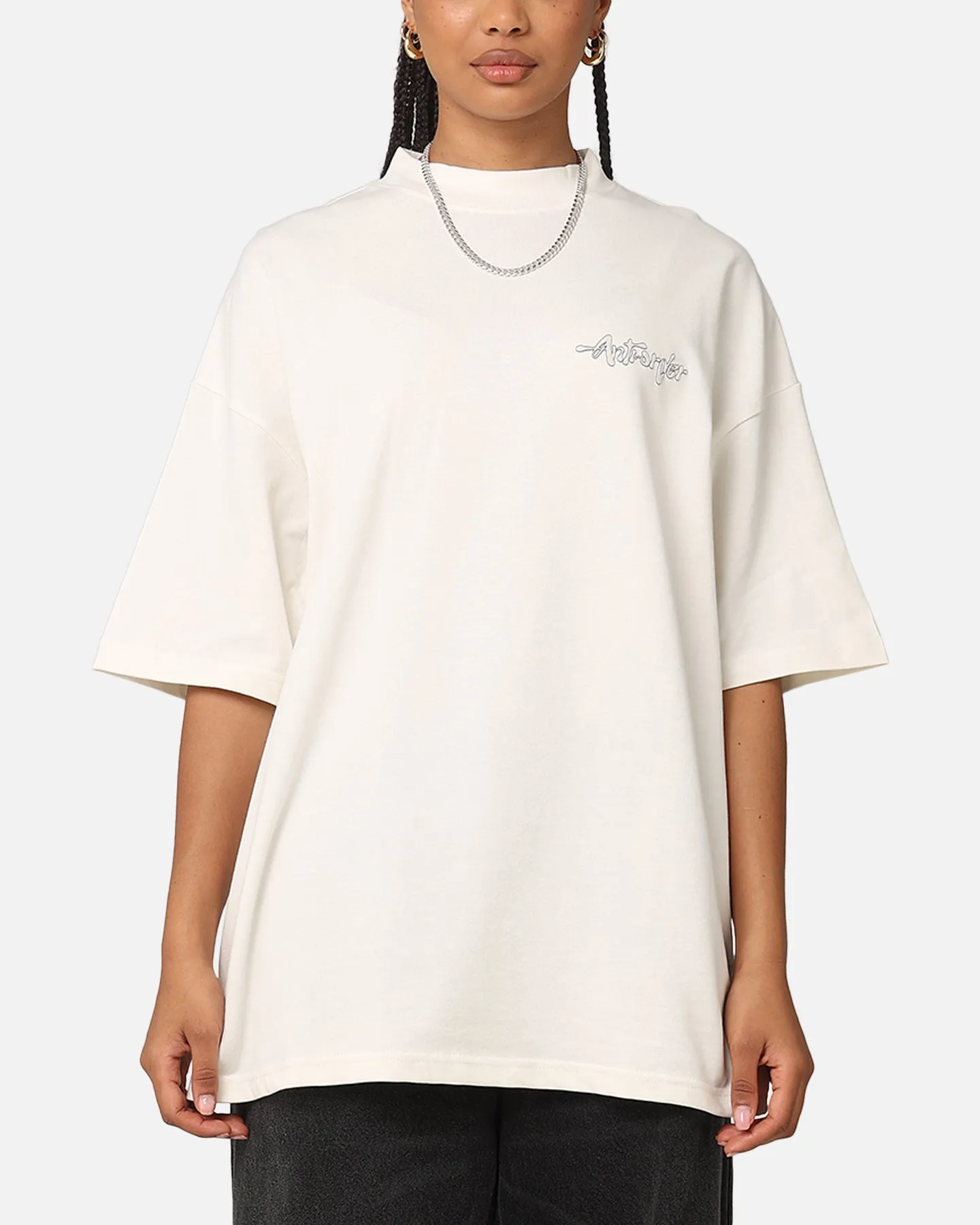 The Anti Order A2K Mock Neck T-Shirt Off White
