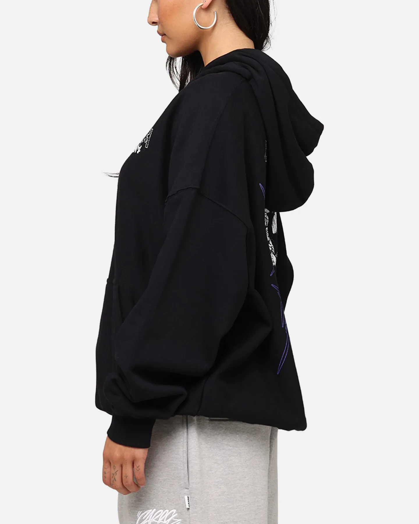 The Anti Order Agma Boxy Hoodie Black