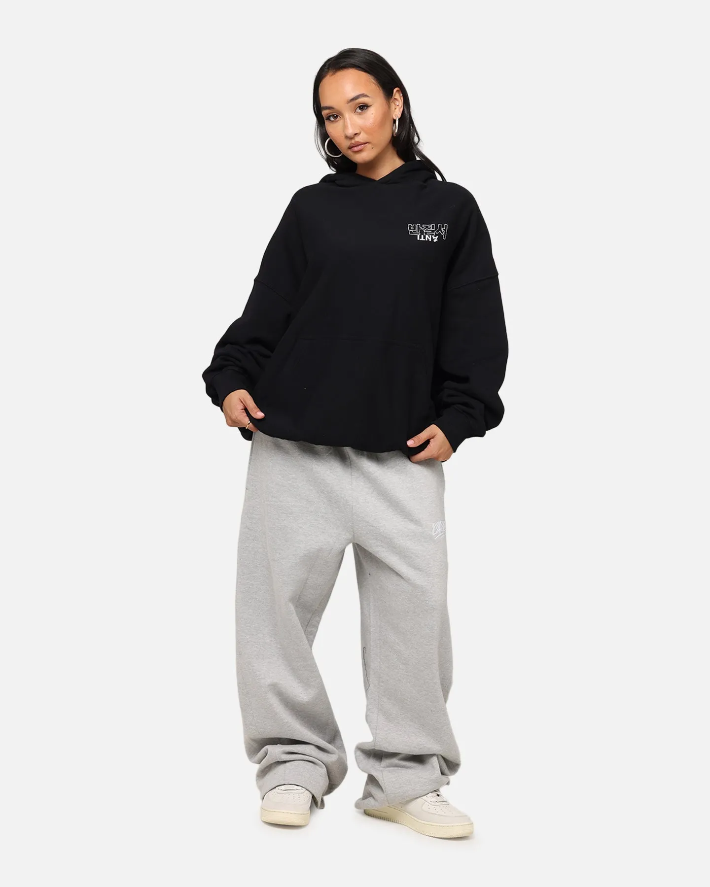 The Anti Order Agma Boxy Hoodie Black