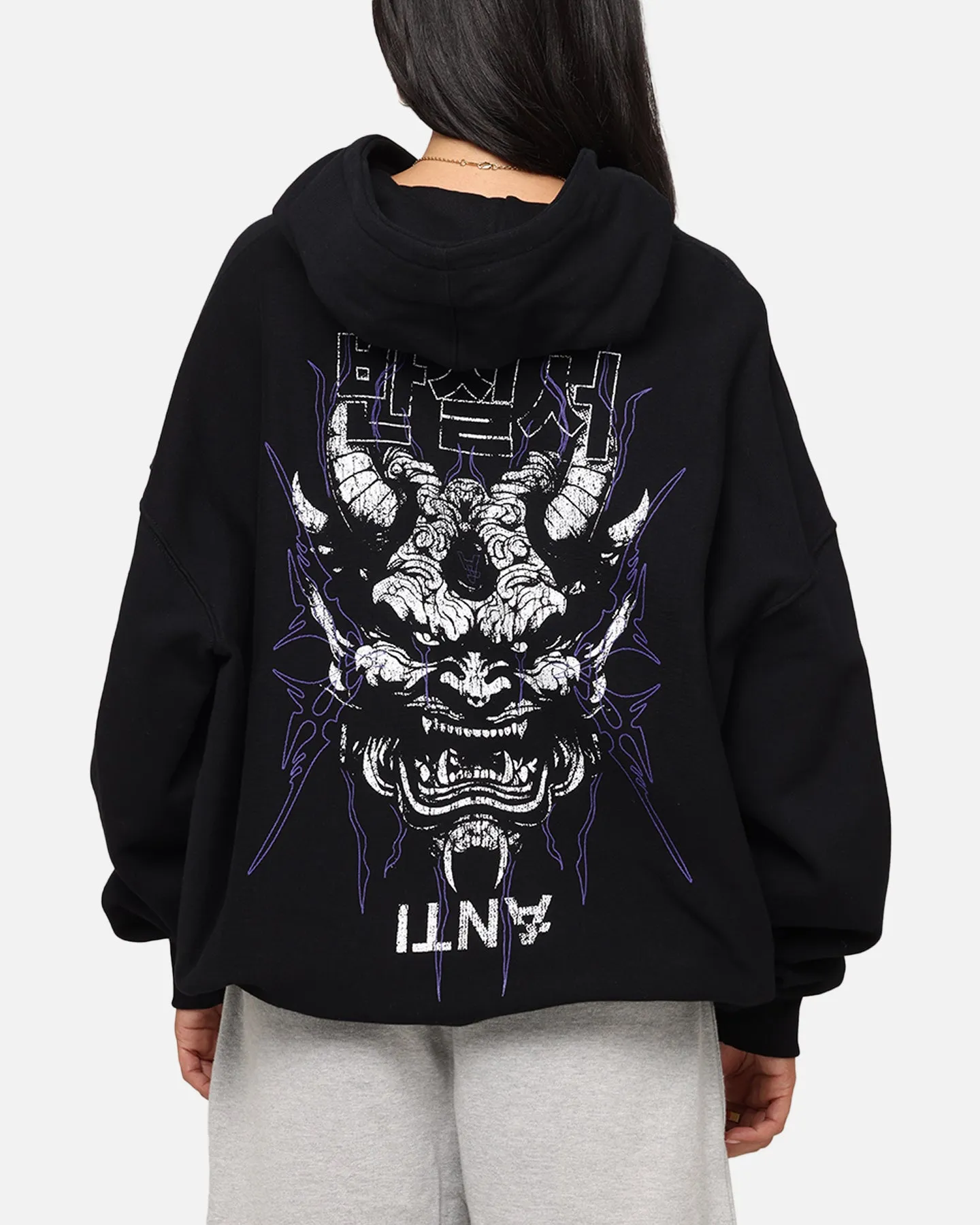 The Anti Order Agma Boxy Hoodie Black