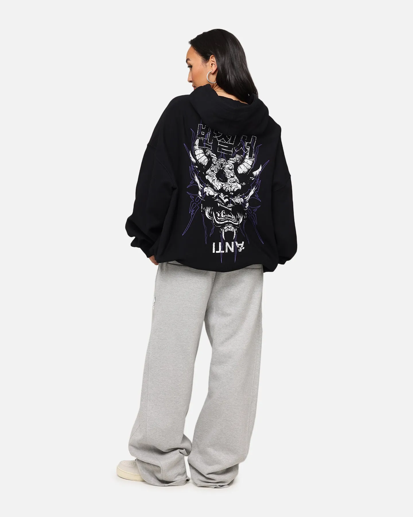 The Anti Order Agma Boxy Hoodie Black