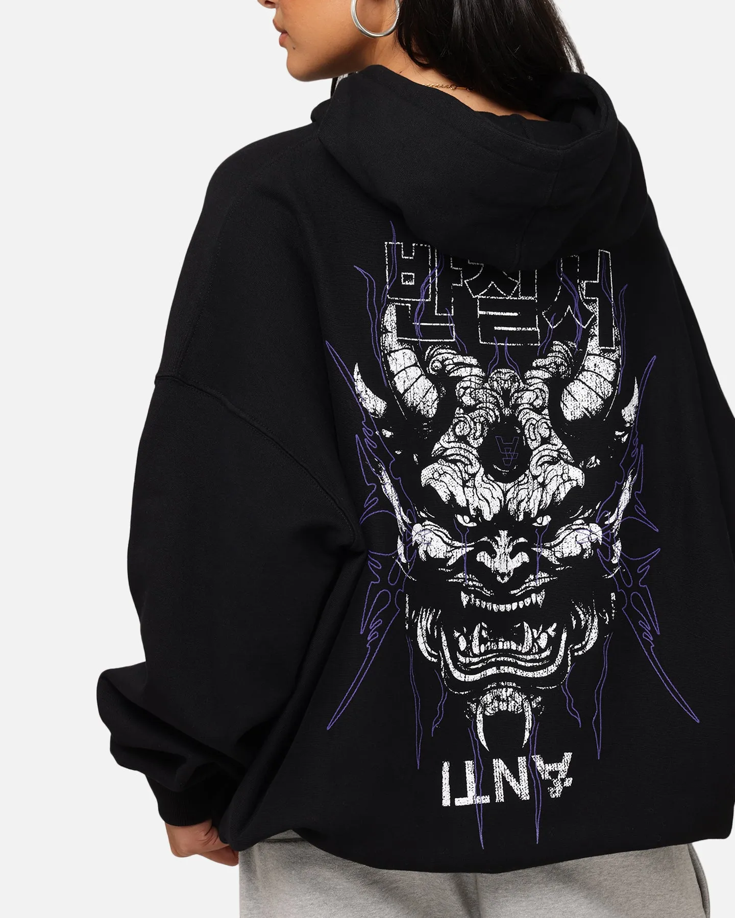 The Anti Order Agma Boxy Hoodie Black