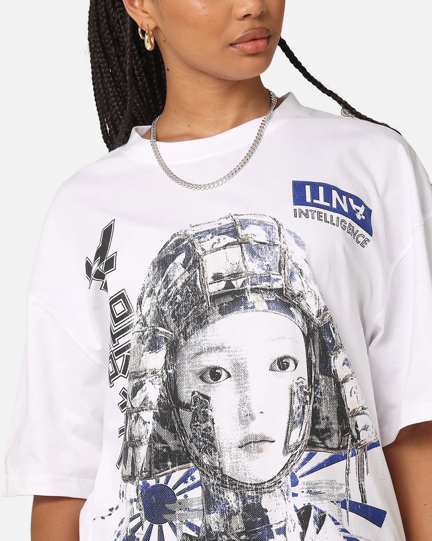 The Anti Order Anti Intelligence Drop T-Shirt White