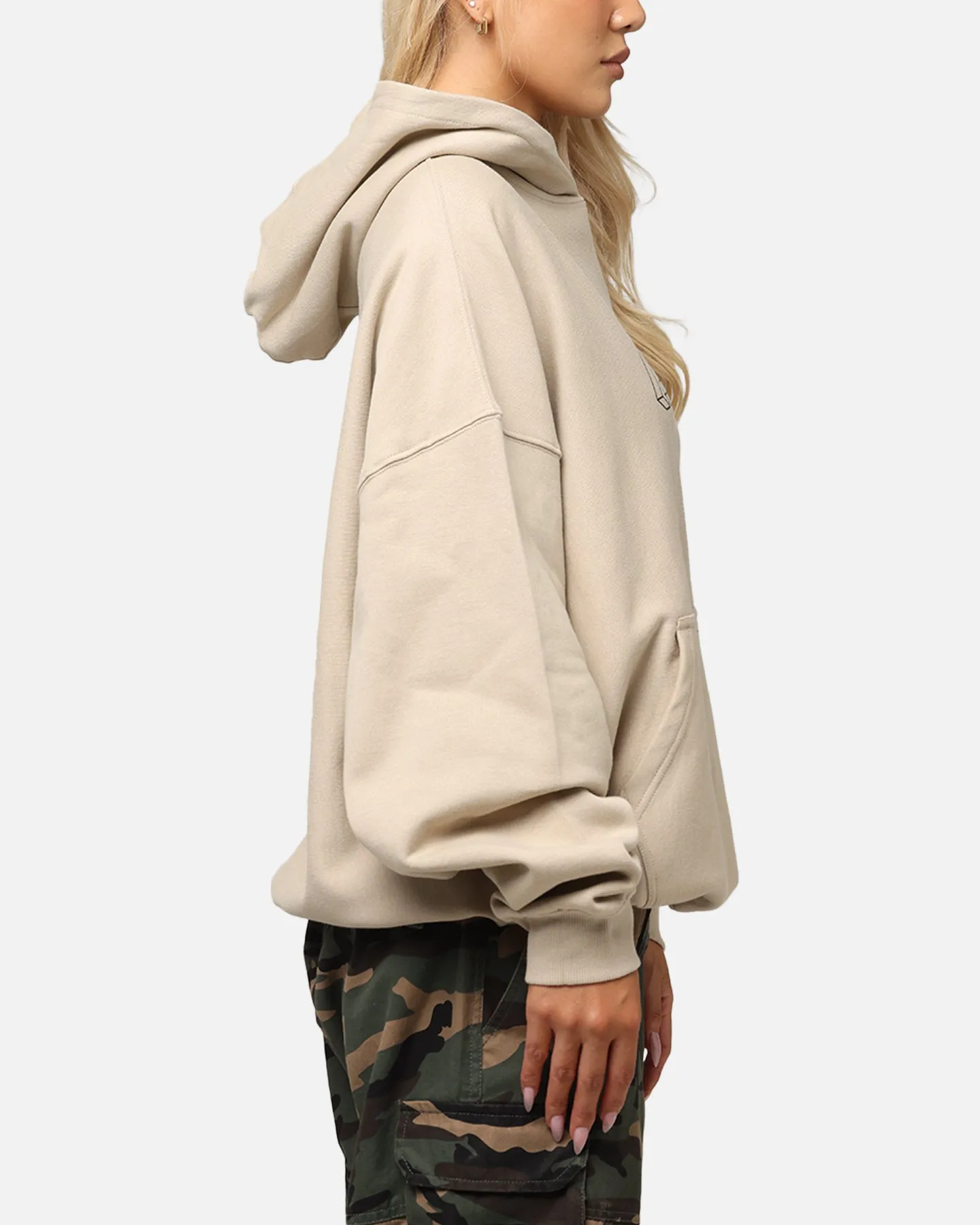 The Anti Order Dimension Boxy Hoodie Stone