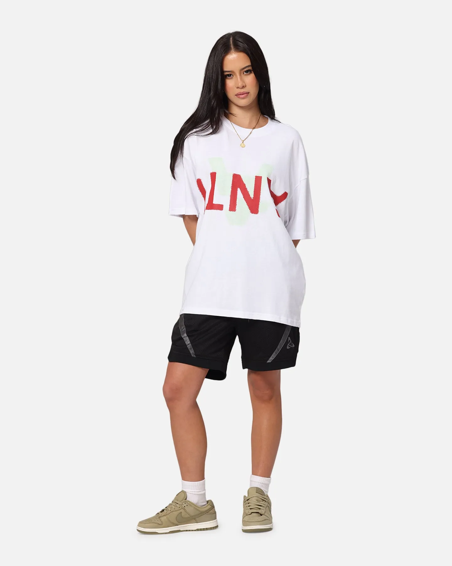 The Anti Order Echo Spray Drop Shoulder T-Shirt White
