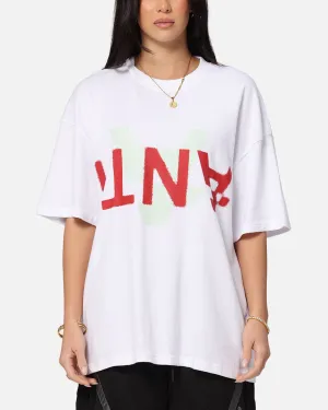 The Anti Order Echo Spray Drop Shoulder T-Shirt White