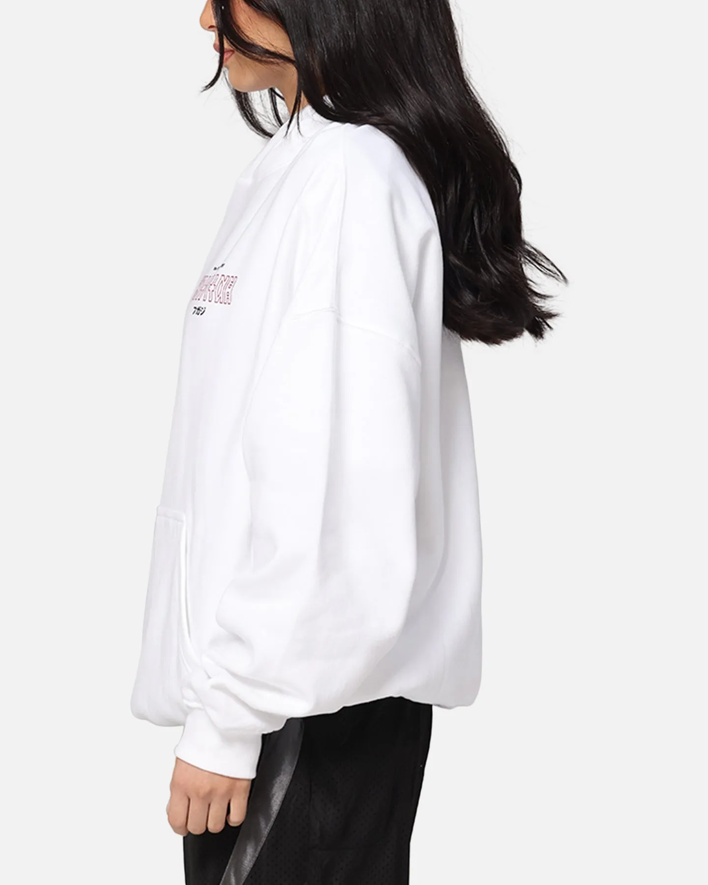 The Anti Order Freedom Boxy Hoodie White