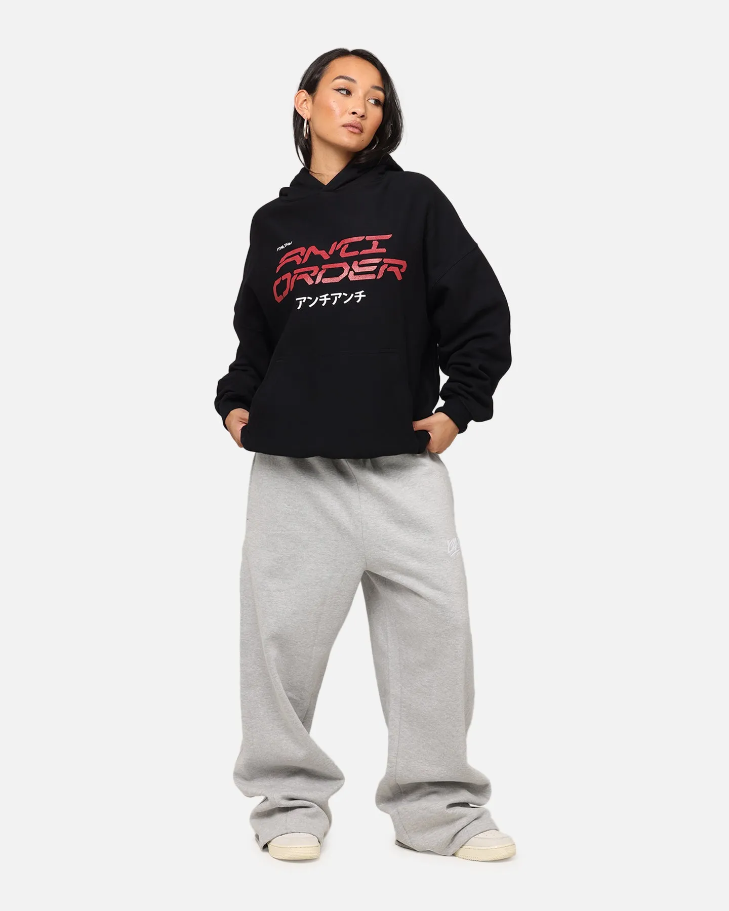 The Anti Order Tori Boxy Hoodie Black/Red