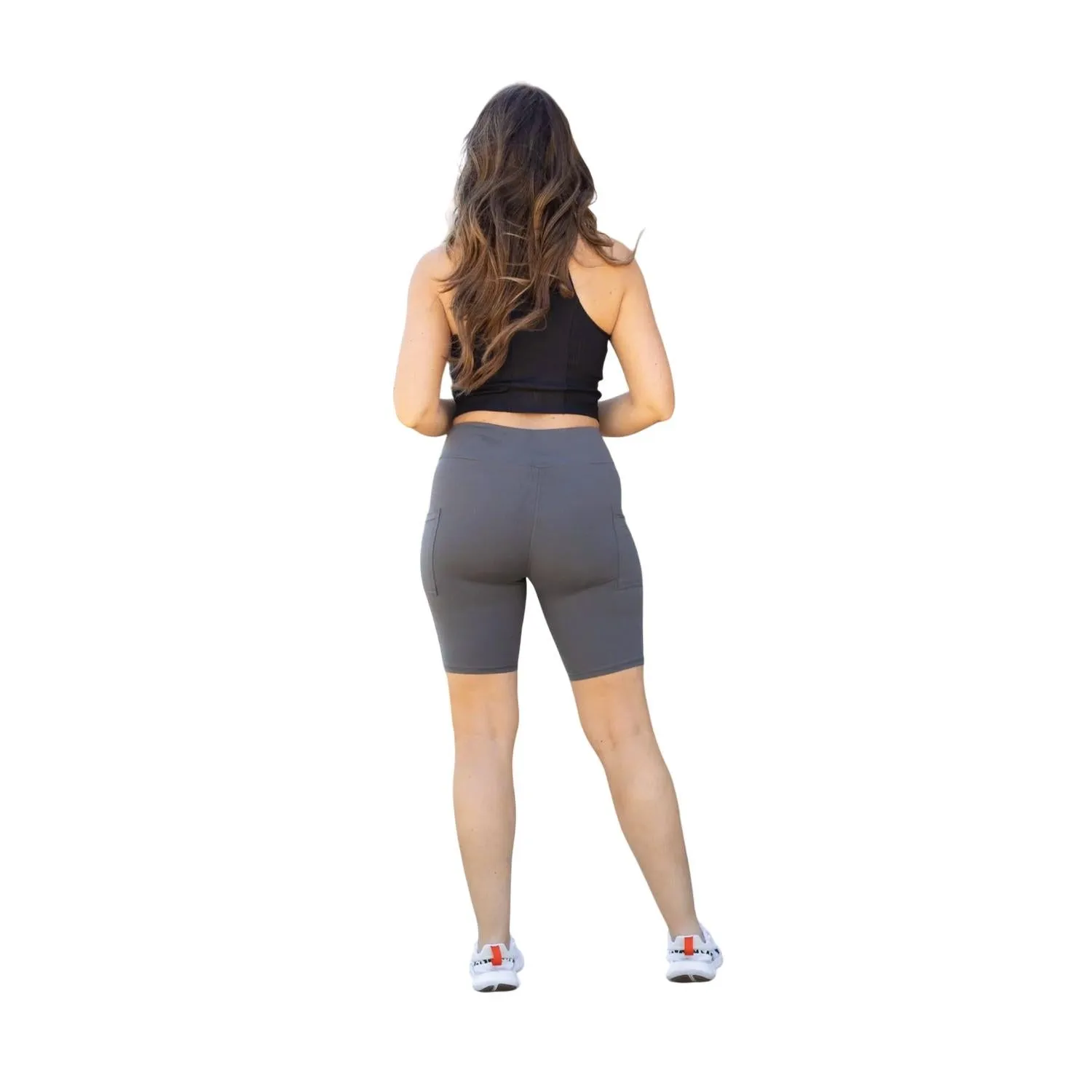 The Christy Biker Shorts In Charcoal