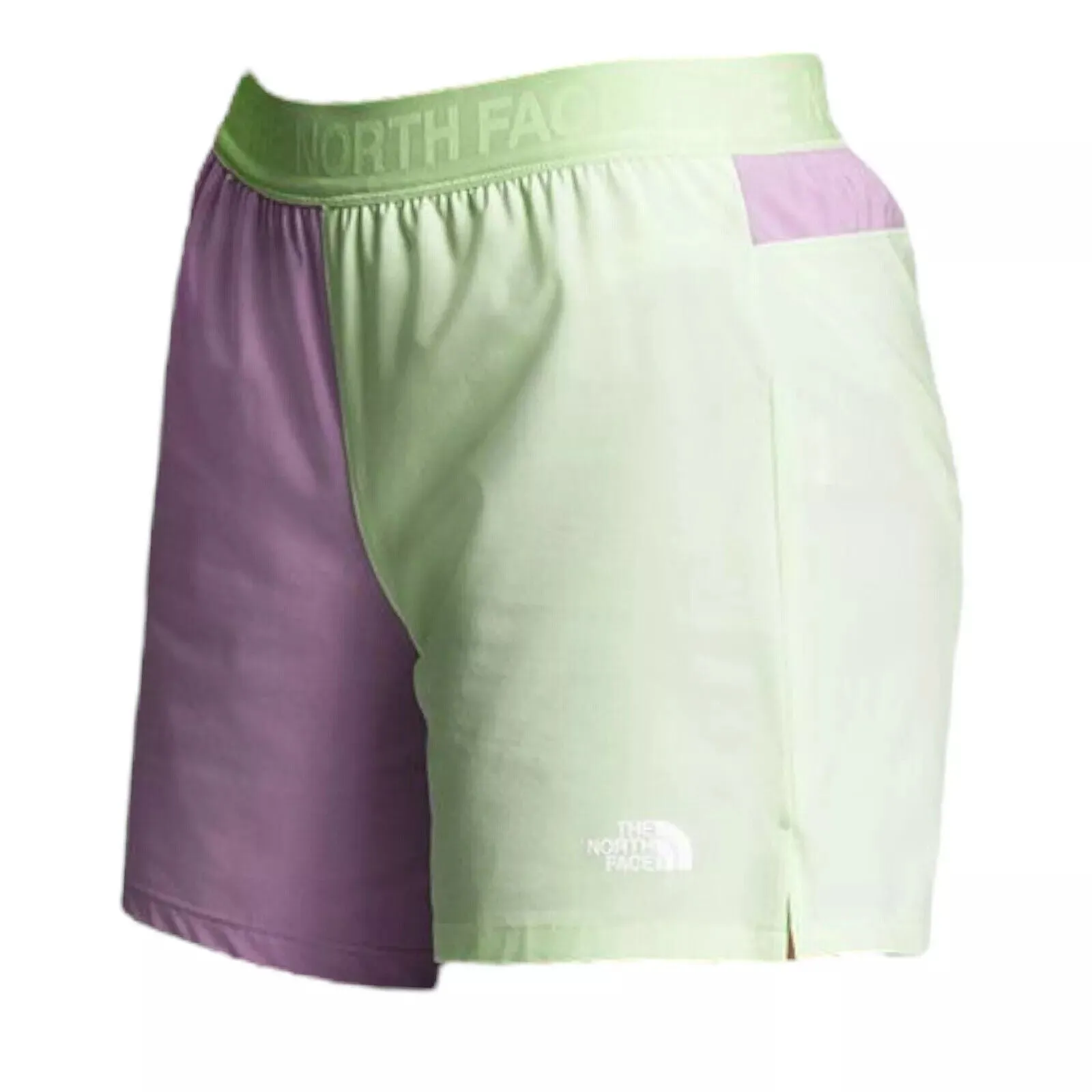 The North Face NF0A7QGJIMS Wander Shorts Womens Lupine Lime Cream Pull On CLO608