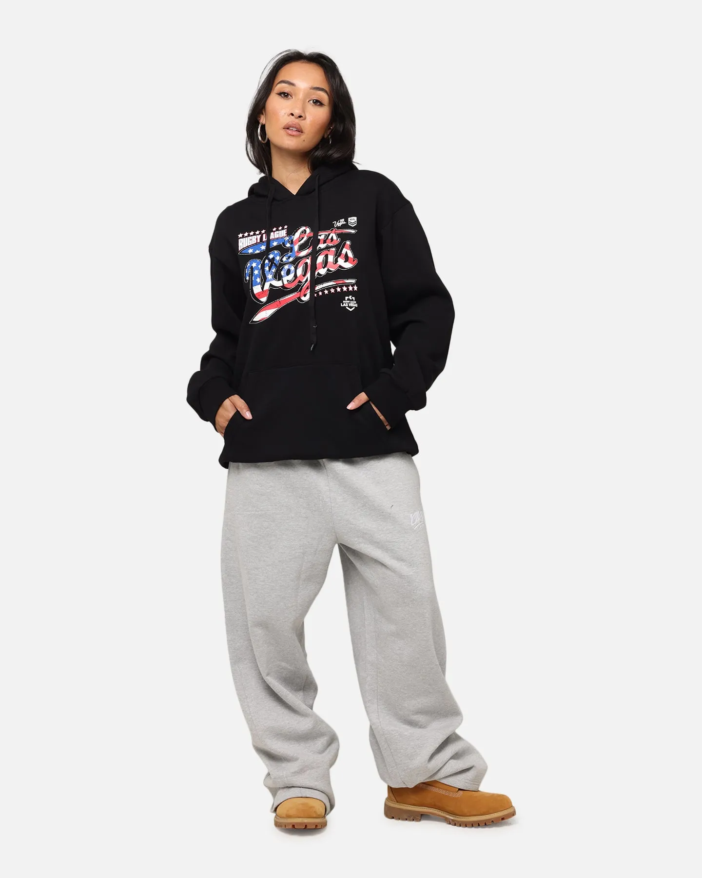 Tidwell NRL 2025 Las Vegas Round Flag Hoodie Black