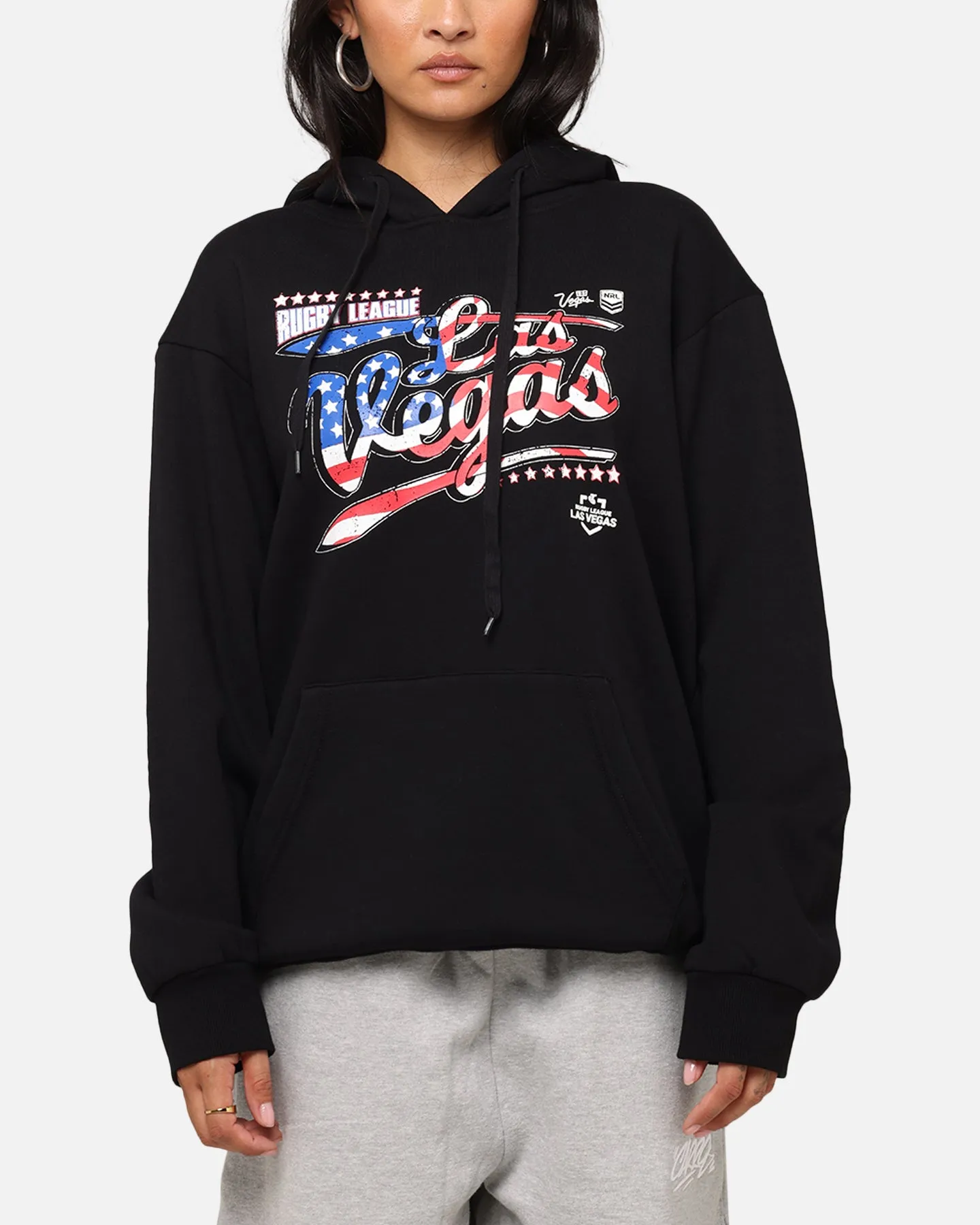 Tidwell NRL 2025 Las Vegas Round Flag Hoodie Black