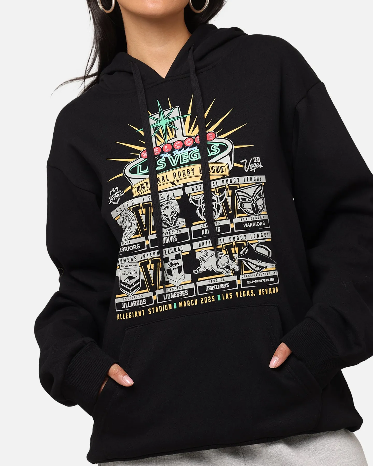 Tidwell NRL 2025 Las Vegas Round Sign Hoodie Black