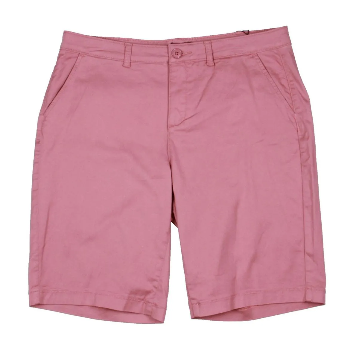 Womens Khaki Above-Knee Bermuda Shorts