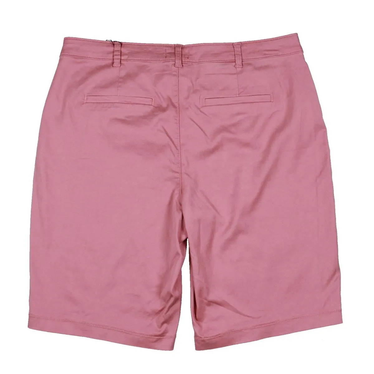 Womens Khaki Above-Knee Bermuda Shorts