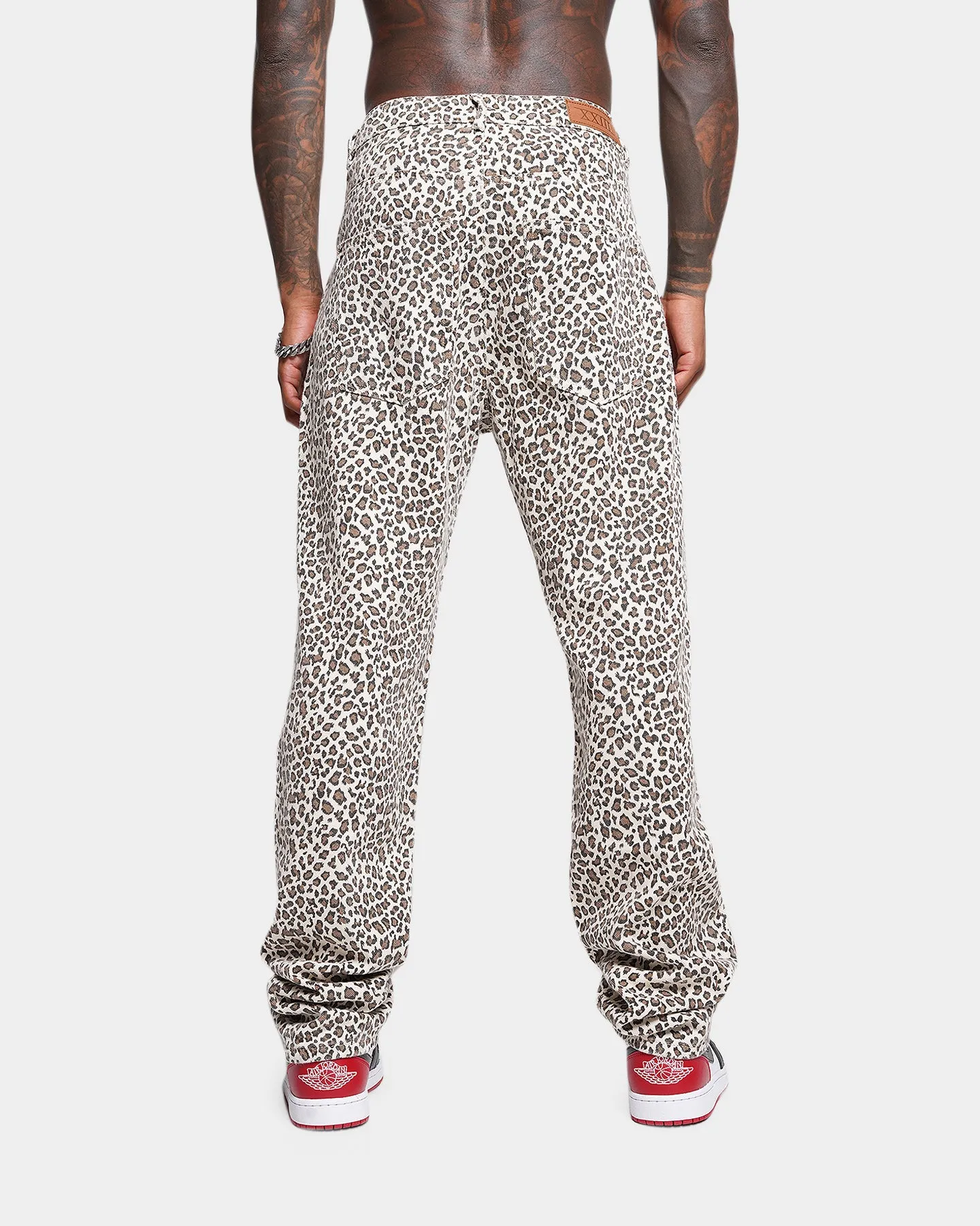 XXIII Christian Leopard Denim Jeans Leopard