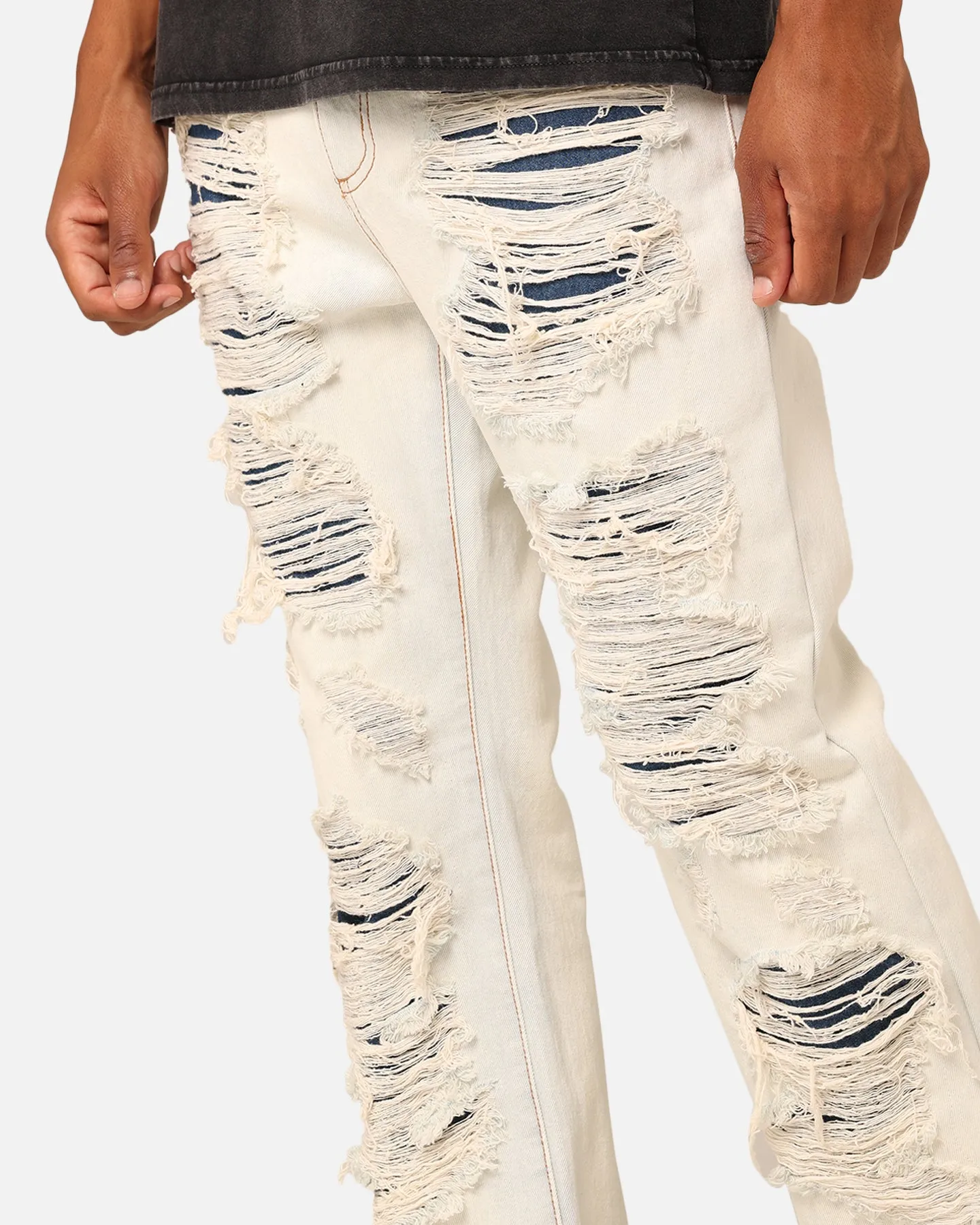XXIII Elliot Distressed Jeans Light Blue Acid